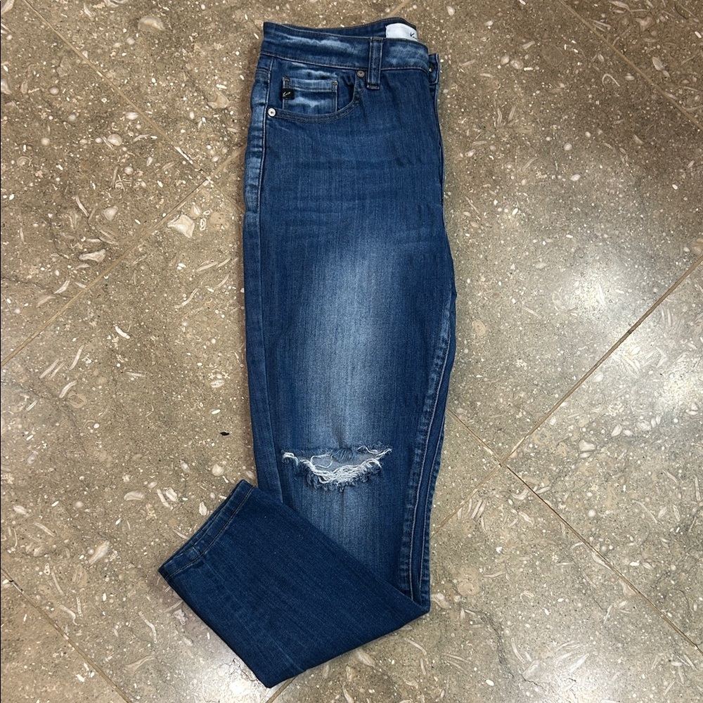 KanCan Dark Blue Distressed Skinny Jeans